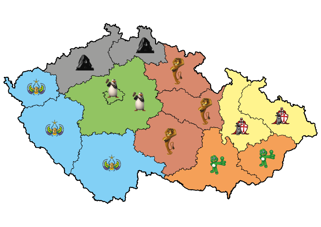 Mapa ČR