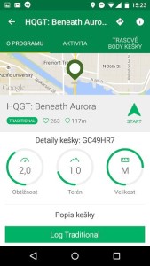 Aplikace Geocaching Intro
