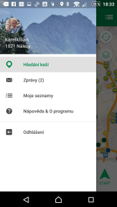 Postranní nabídka
