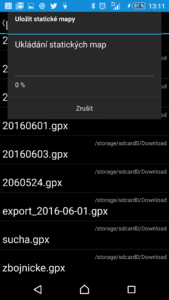 Probíhá import keší