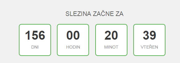 Do zahájení eventu zbývá 156 dní