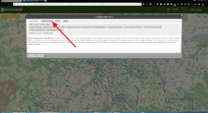 Záložka Manage Maps